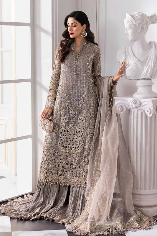 3 piece Unstiched embroidered organza suit