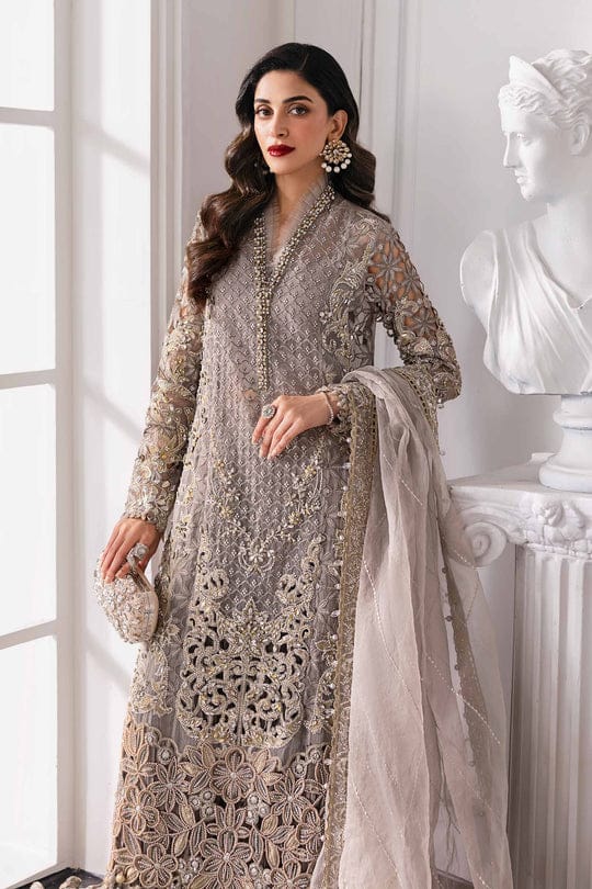 3 piece Unstiched embroidered organza suit