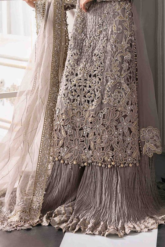 3 piece Unstiched embroidered organza suit