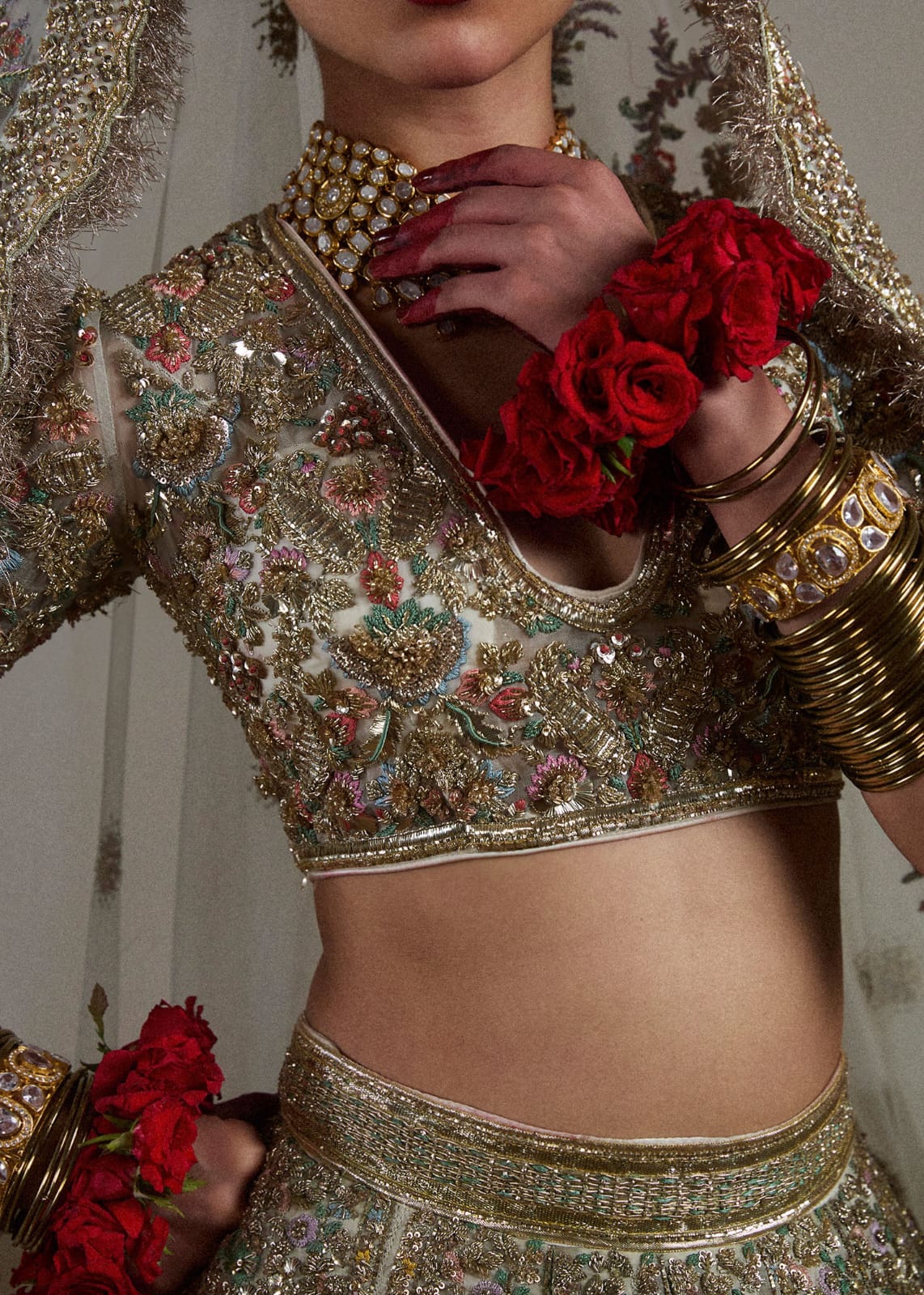 Hussain Rehar Wedding Festive Net Embroidered Unstitched SAWARA