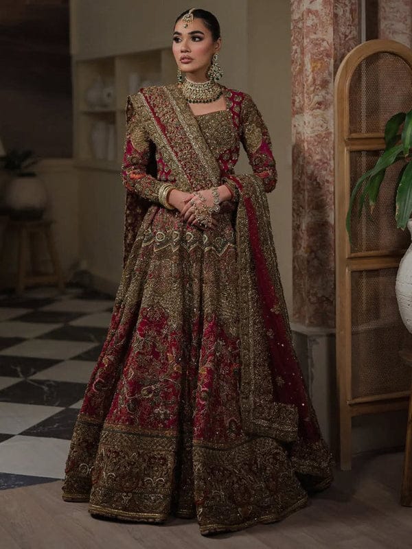 Gulistan - Fully Embellished Lehenga Choli with a Bordered Dupatta