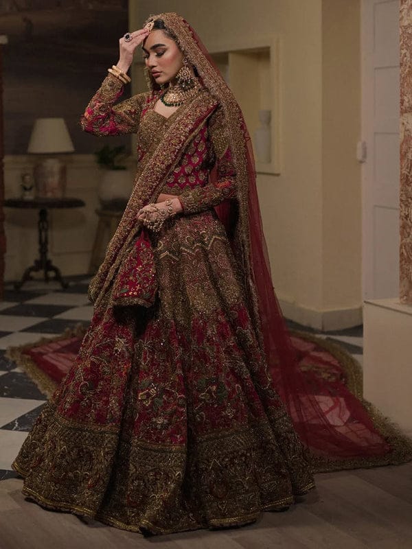 Gulistan - Fully Embellished Lehenga Choli with a Bordered Dupatta