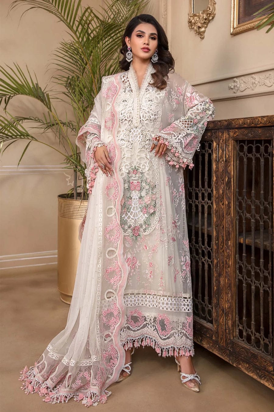 MariaB embroidered Chiffon 3 piece