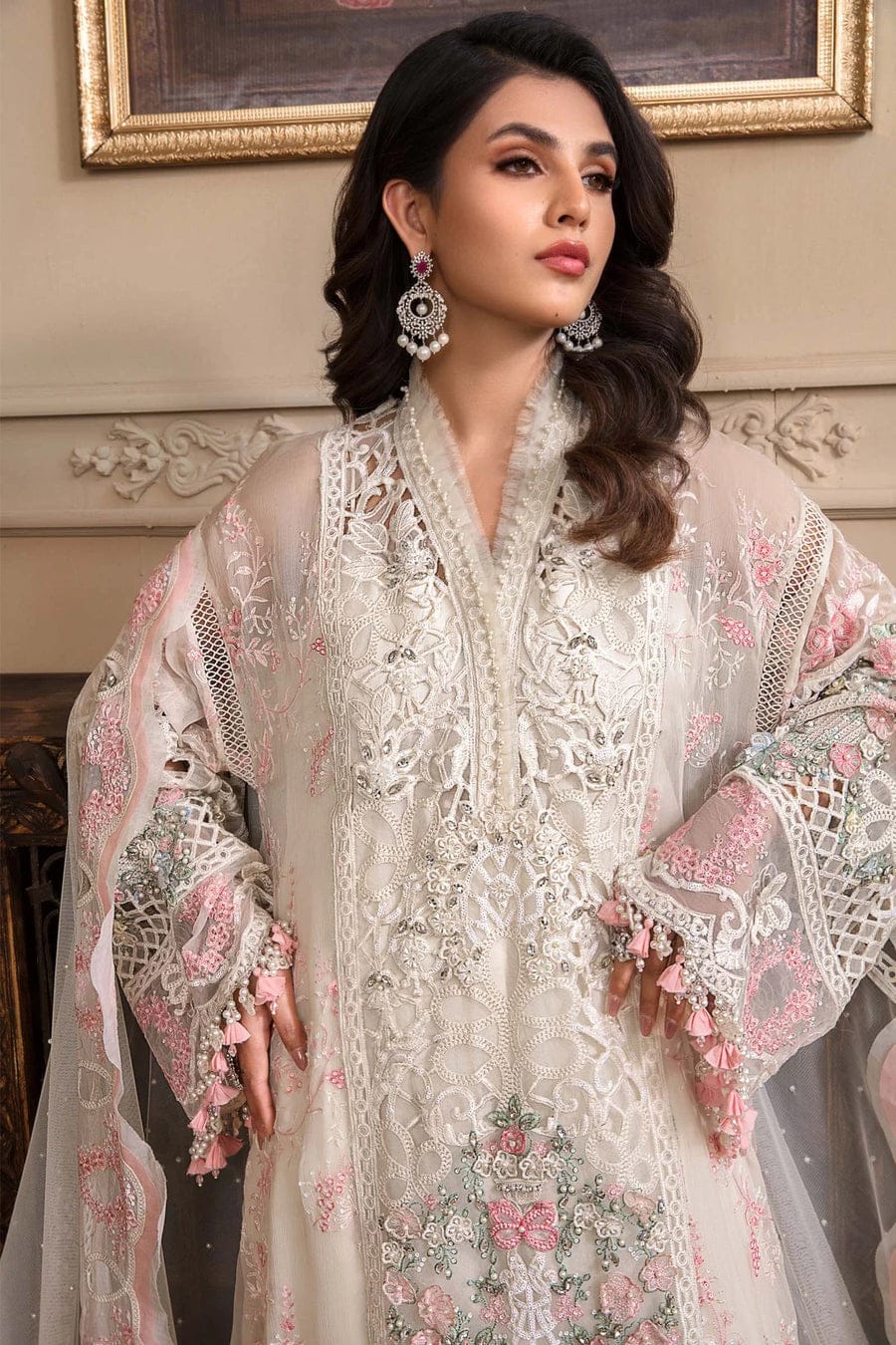 MariaB embroidered Chiffon 3 piece