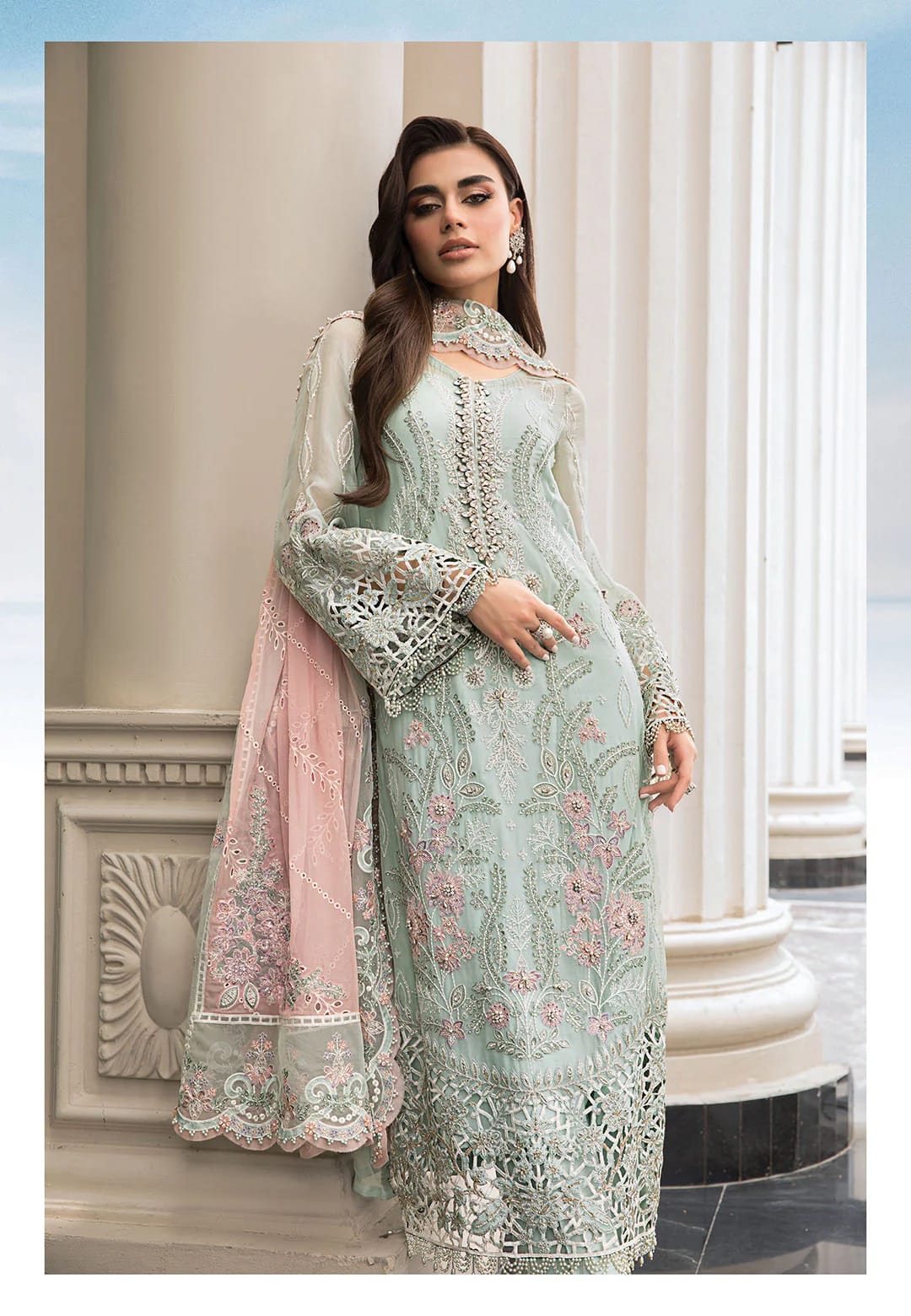 Maria.b unstiched chiffon suit