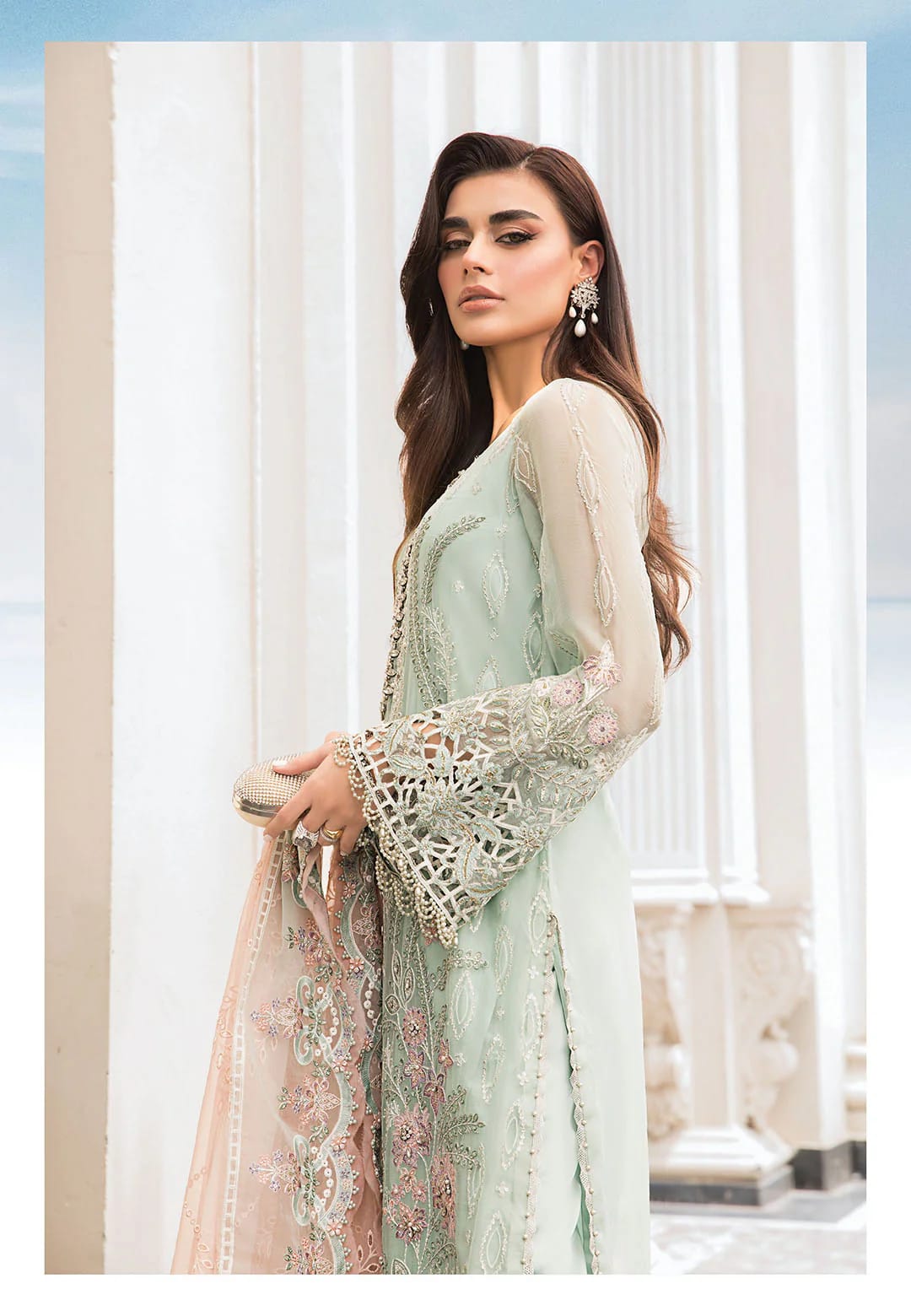 Maria.b unstiched chiffon suit
