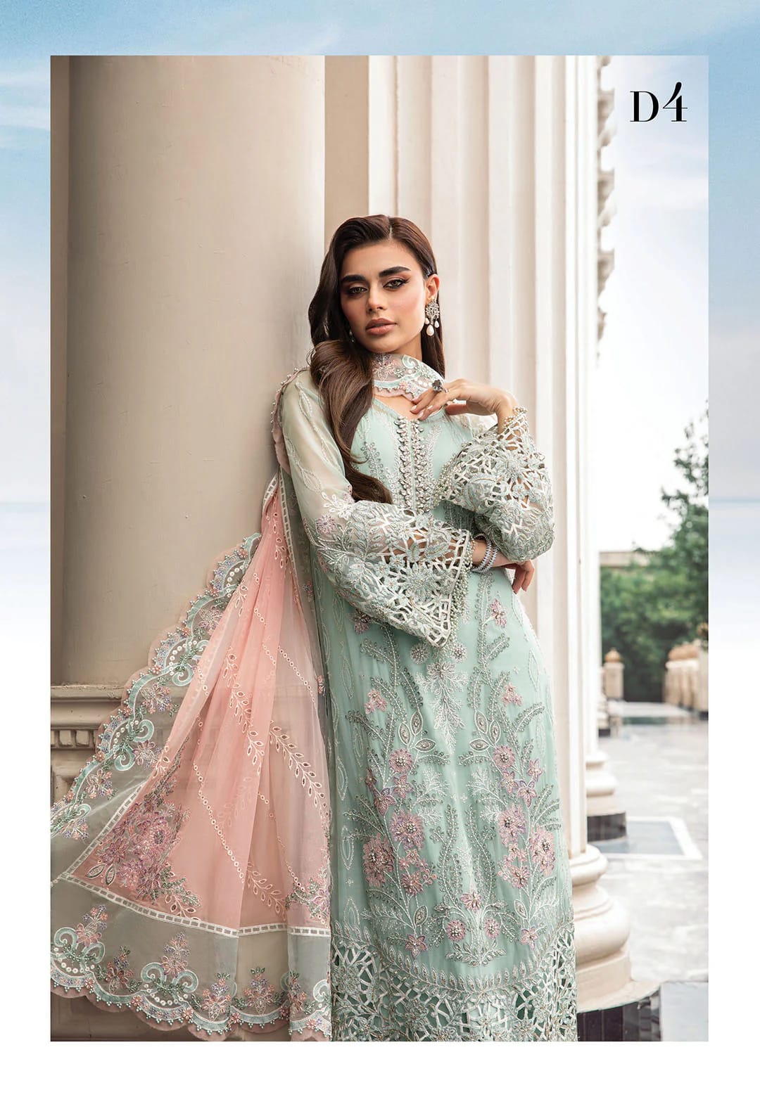 Maria.b unstiched chiffon suit