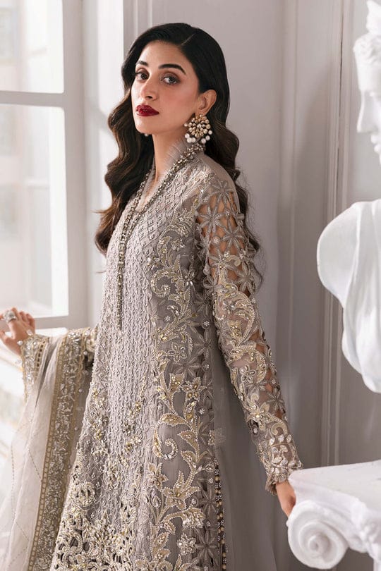 3 piece Unstiched embroidered organza suit