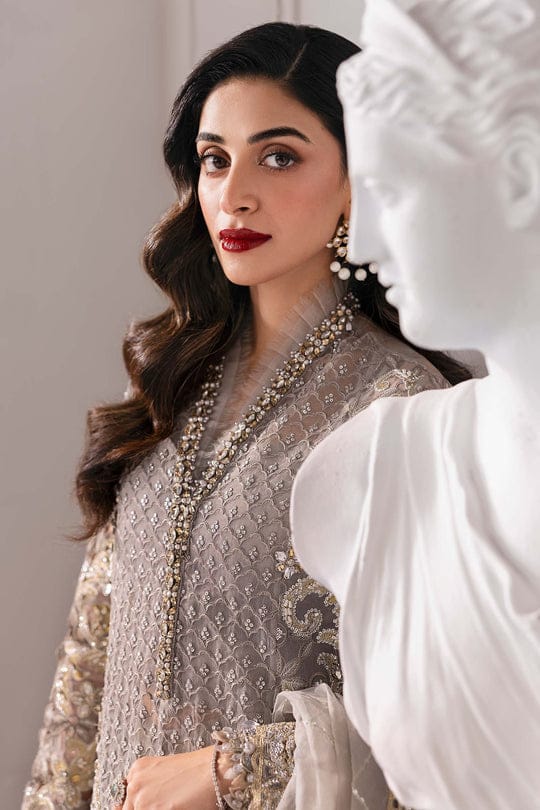 3 piece Unstiched embroidered organza suit