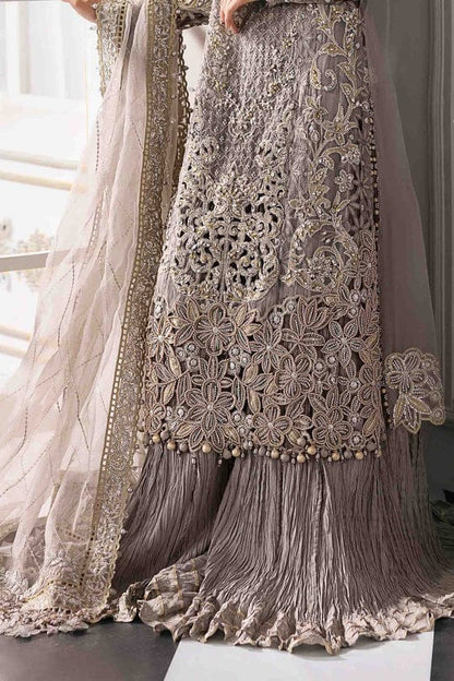 3 piece Unstiched embroidered organza suit