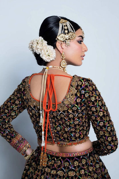 Fahad Hussayn Luxury Raw Silk Embroidered Unstitched 3 Piece