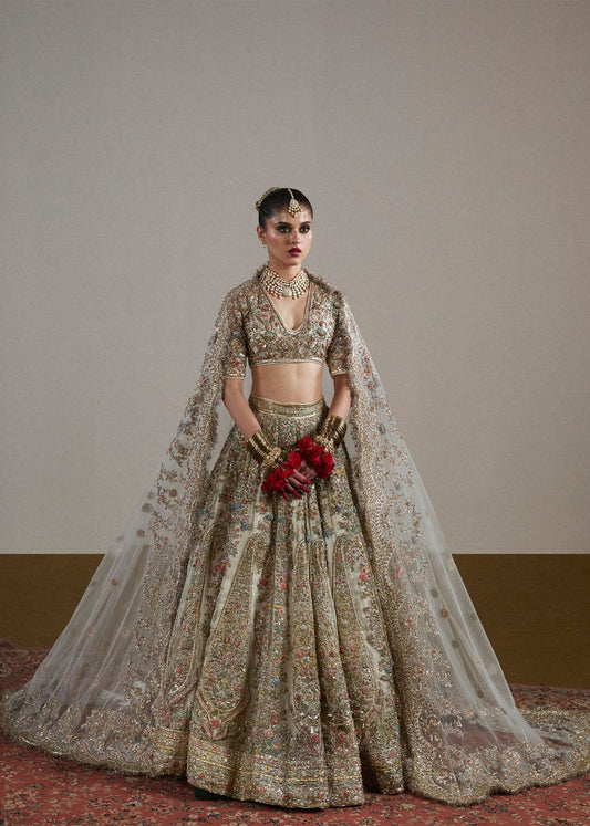 Hussain Rehar Wedding Festive Net Embroidered Unstitched SAWARA