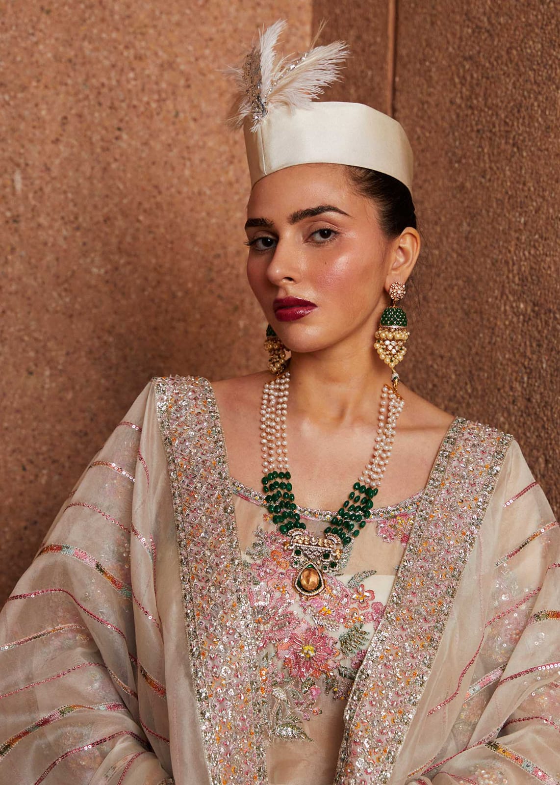 Hussain rehar unstich organza suit
