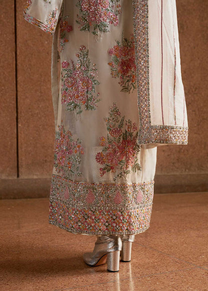 Hussain rehar unstich organza suit