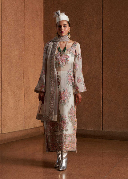 Hussain rehar unstich organza suit