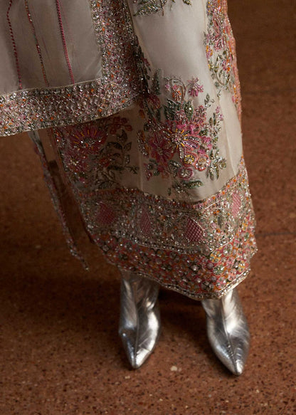 Hussain rehar unstich organza suit